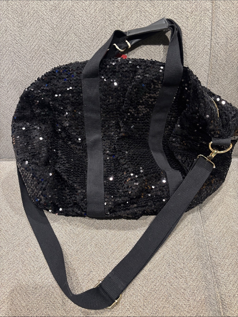 Mossimo supply co Black Sequin Weekend Duffel Bag